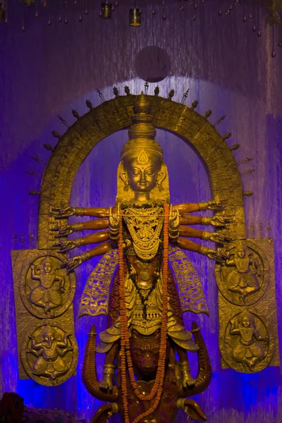 Durga Puja Semesterdesign Kolkata Indien — Stockfoto