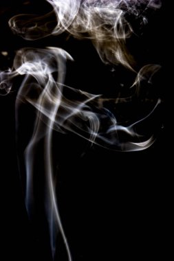 Siyah Arkaplanda Soyut Duman