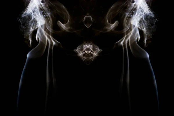 Abstract Smoke Black Background — Stock Photo, Image