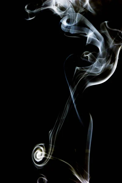 Abstract Smoke Black Background — Stock Photo, Image