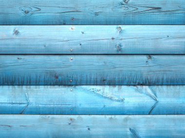 Doğal desenli eski mavi ahşap doku.