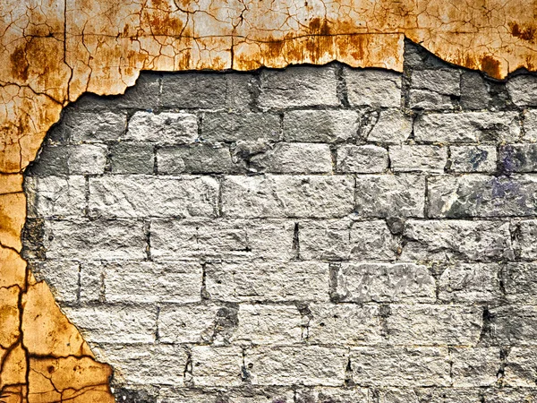 Textura de pared de ladrillo dañado — Foto de Stock