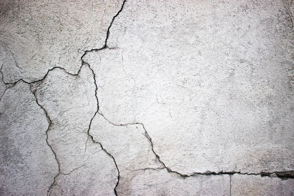 Kırık Beton duvar gri çimento yüzeyi ile backgr kaplı. — Stok fotoğraf