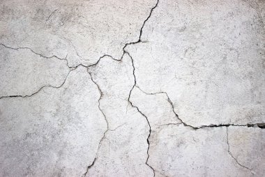 Kırık Beton duvar gri çimento doku olarak backgr ile kaplı
