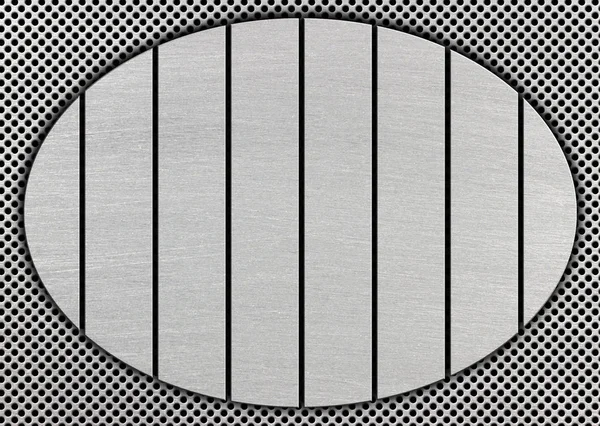 Placas metálicas y superficie de rejilla como fondo para el diseño — Foto de Stock