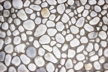 Duvar küçük taş, çakıl gri doku tasarımı için