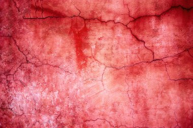 Kırmızı çimento doku, duvardaki renkli backgr beton yüzey