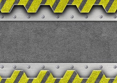 tehlike boyama uyarı ile metal sürgülü kapı