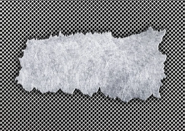 Tekstura rozdarty siatka zbrojąca wyblakły żelaza jako tło — Zdjęcie stockowe