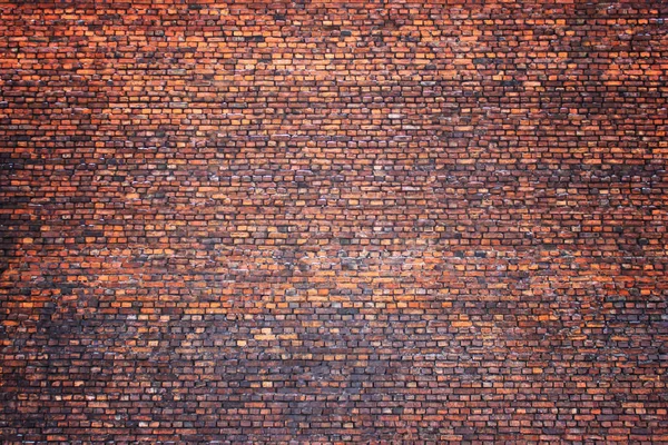 오래 된 벽돌 벽, 레트로 배경 텍스처 벽돌 — 스톡 사진
