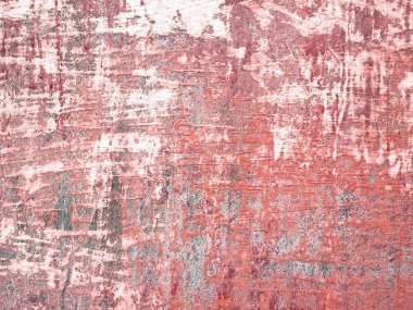 Kırmızıya boyanmış bir duvarın Grunge dokusu.