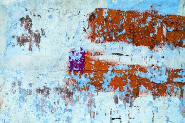 doku kentsel duvar Turkuaz rengi, beton yapı closeup bir