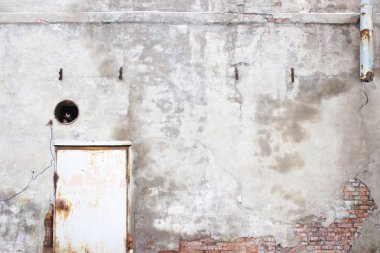 Beton doku gri duvar kapı arka plan çimento yüzeyi ile