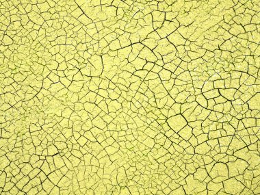 Arka plan olarak tasarımı için hasarlı doku ile sarı duvar