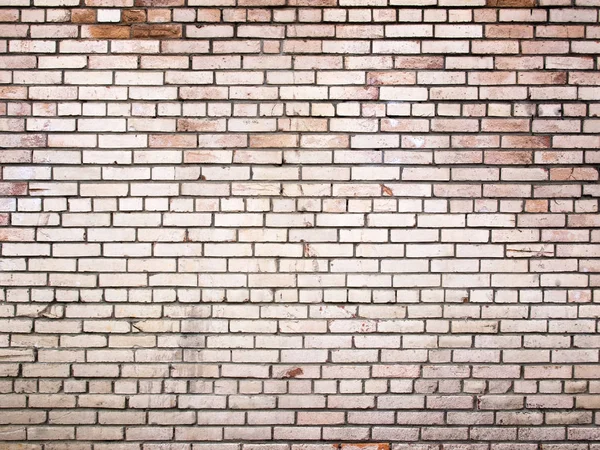 Witte bakstenen muur, vintage oppervlak als achtergrond — Stockfoto