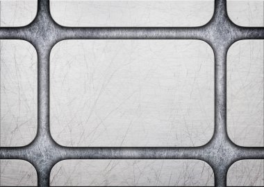 Çelik metal plakalar ile sorunsuz arka plan, 3d, illustra perçin