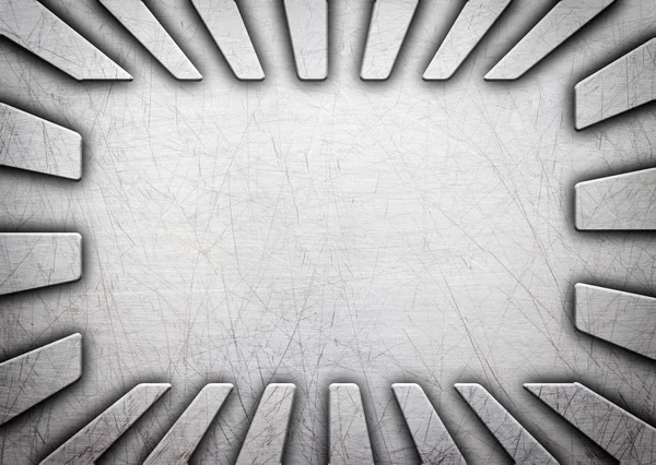Fond en fer ondulé, texture noir et blanc, 3d, illustr — Photo