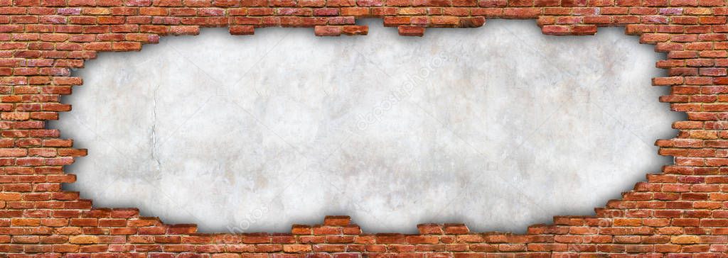 grunge texture of a brick wall, ruined stonework for background