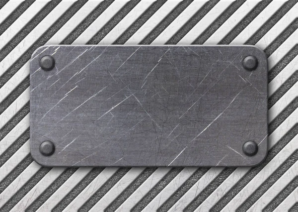 striped sheet metal frame, template for design