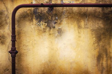 Sarı çimento doku, kentsel beton duvar arka plan tasarımı için