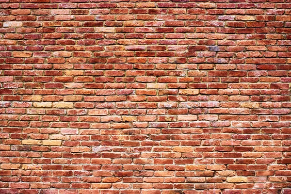 Ladrillo viejo, la pared de fondo de bloques rojos —  Fotos de Stock