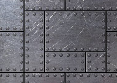 cıvata, 3d, illüstrasyon satırlarla Grunge metal arka plan