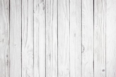 Beyaz ahşap panel arka plan hazır ürün görüntü montajı için.