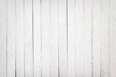 Beyaz arka plan ahşap masa yüzey, doku plakalar yakın çekim