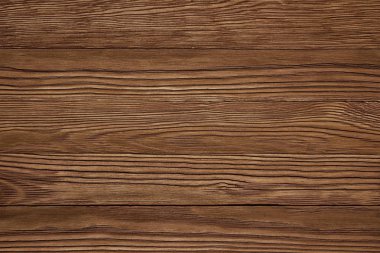 Dark brown scratched wooden cutting board. Wood texture clipart
