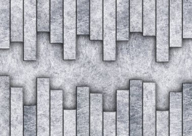 Sanayi için metal arka plan ve teknoloji tasarım, 3d, illus