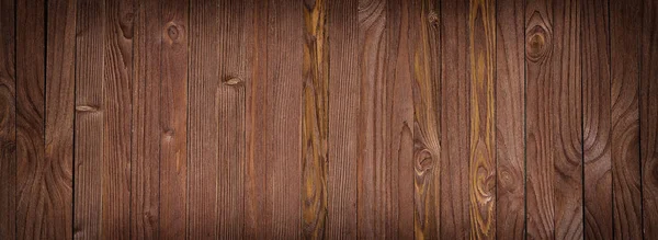 Panorama of wooden boards, background of wood texture — Stock Photo, Image