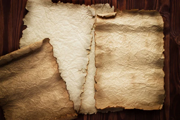 Worn old paper wood table, background for text