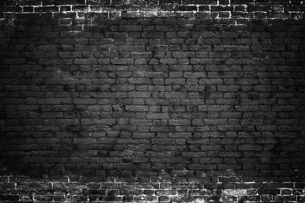 Похмурий фон, чорна цегляна стіна темної кам'яної текстури — стокове фото