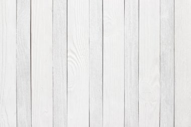 Rustic wood texture white, empty wooden table as background clipart