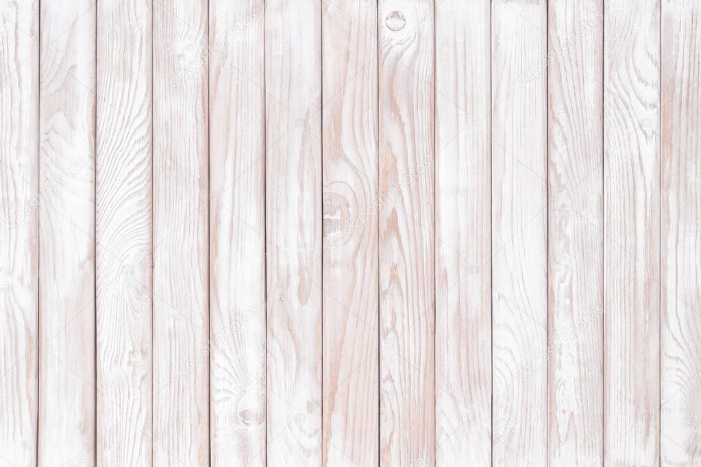 Vintage white wood plank as texture and background