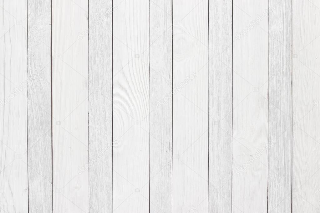 Rustic wood texture white, empty wooden table as background