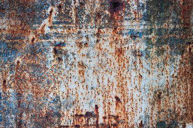 paslı metal kaplı discolor boya, korozyon doku demir bac