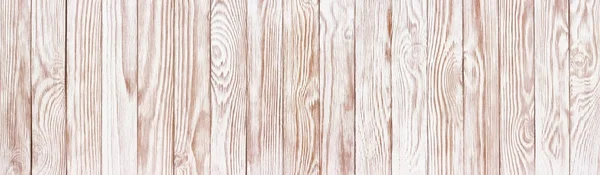 白色的木材纹理，布局的全景木表背景 — 图库照片
