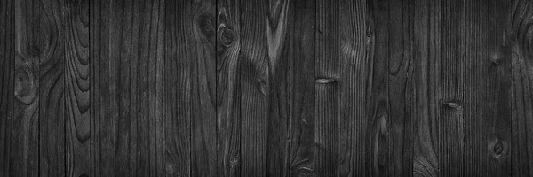 Holzstruktur, schwarze Holzplatte als Hintergrund — Stockfoto