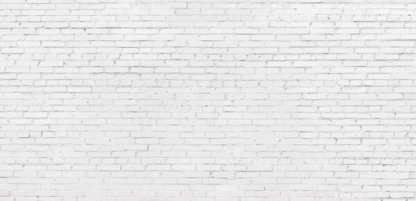 whitewashed brick wall, light brickwork background for design. W