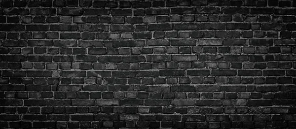 Чорна стіна з цегли, високоякісний фон для дизайну солютіо — стокове фото