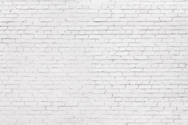 Fundo de parede de tijolo branco, textura de alvenaria branqueada — Fotografia de Stock