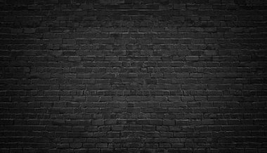 siyah tuğla duvar arka plan. doku karanlık duvar