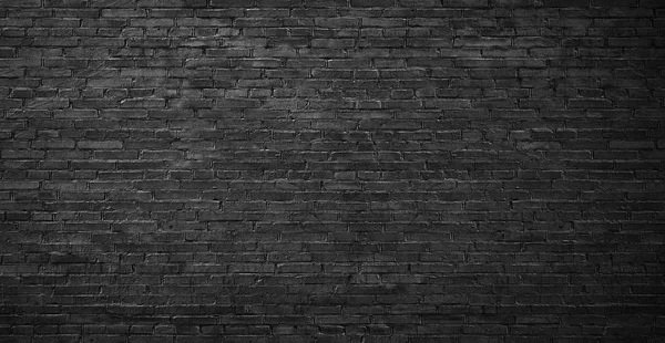 Black wall of bricks, high quality background for design solutio — Stock Photo, Image