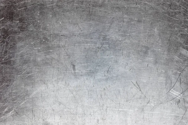 Textura de metal plateado, fondo grunge de acero o aluminio — Foto de Stock