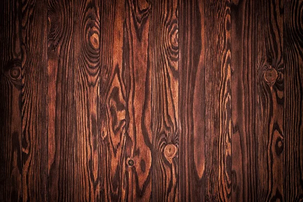Wood texture, natural dark brown vintage wooden background — Stock Photo, Image