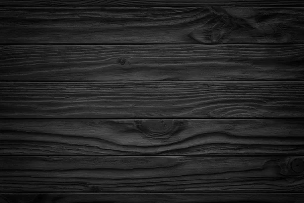 Fond abstrait en bois noir avec lumière et rayures, sombre — Photo