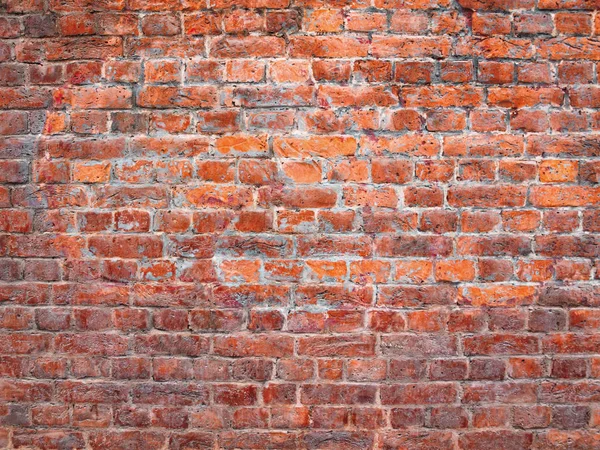 Oude bakstenen muur, vintage metselwerk als achtergrond — Stockfoto