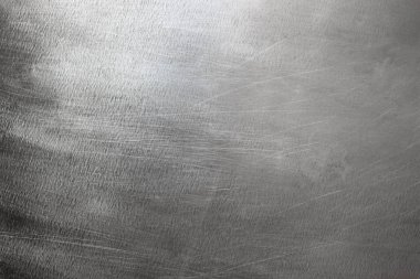 Fırça deseni ile gümüş metal arka plan, çelik levha