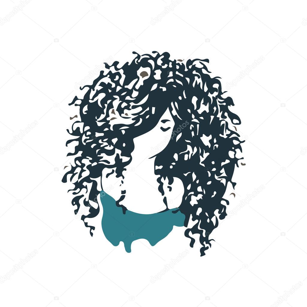 Beauty salon or hair product logo design.